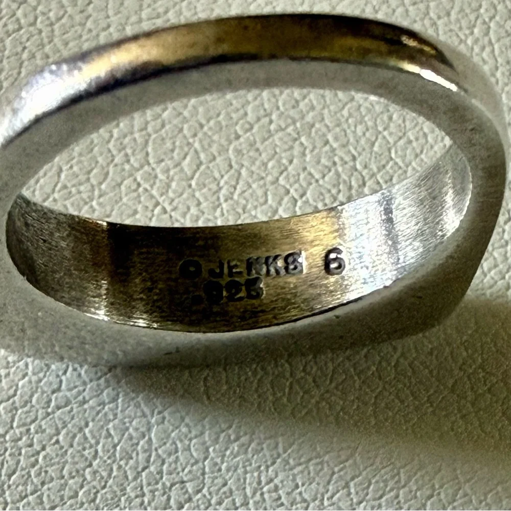 RARE!! Vintage Lisa Jenks Sterling Silver Stackable Ring - Size 5.5 - Picture 3 of 3
